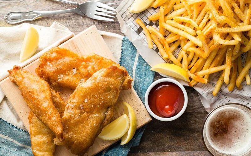 Fish and chip là món ăn đặc trưng gắn liền với người dân Anh